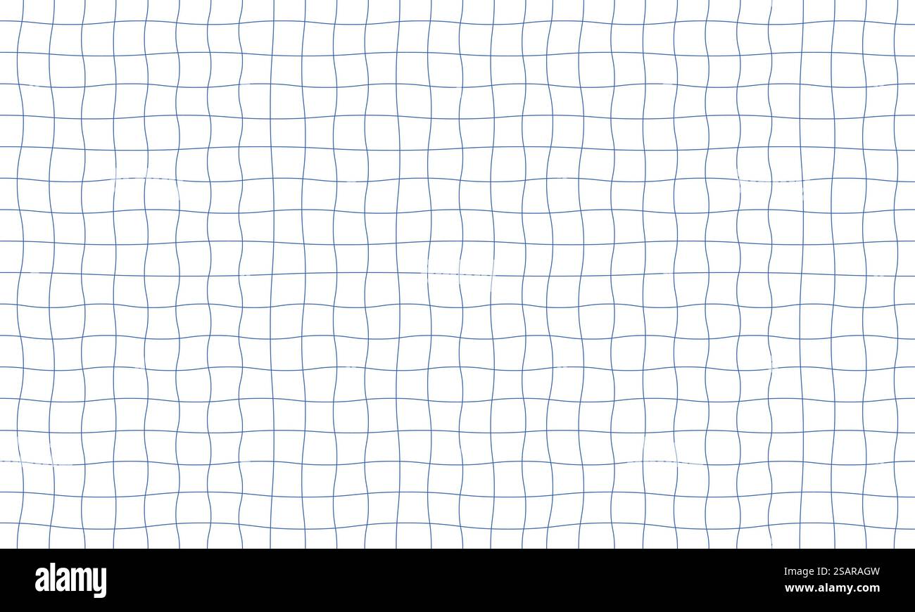 abstract geometric grid line mesh texture white background. worksheet exercise book Stock Vector