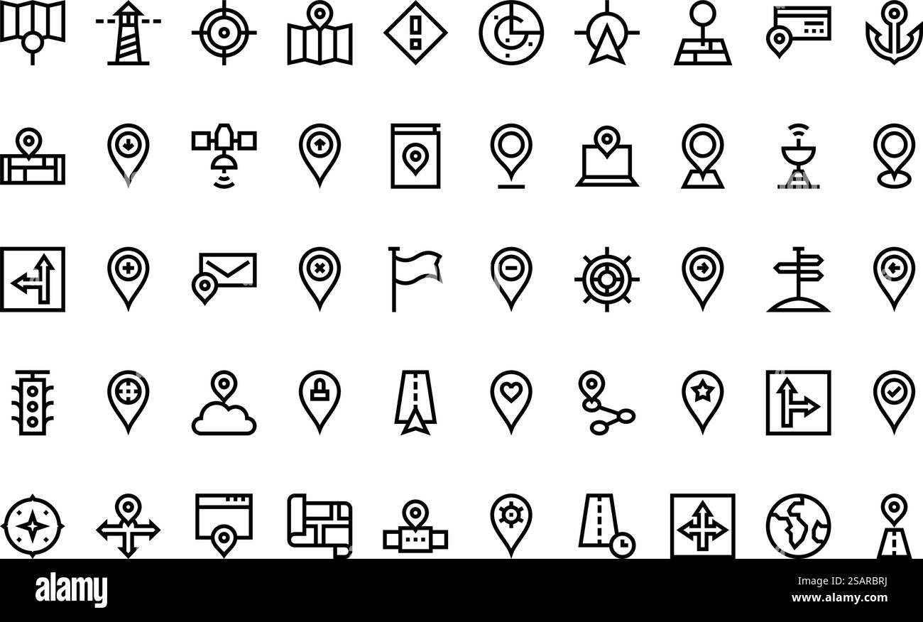 High-Quality Vector Icons Collection with Editable Stroke. Ideal for Professional and Creative Projects. Stock Vector