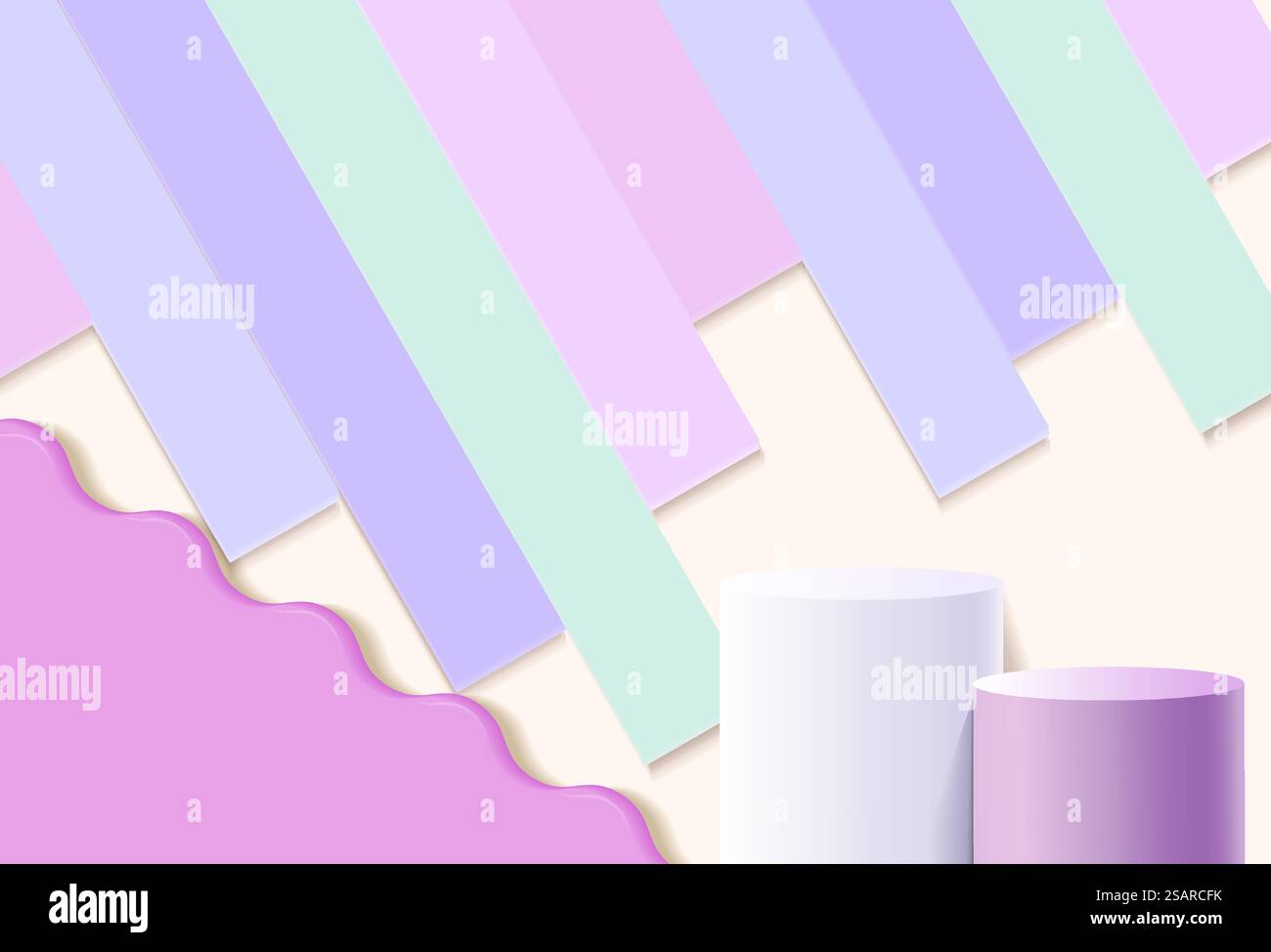 Minimal background mock up with podium for product display. 3d ...