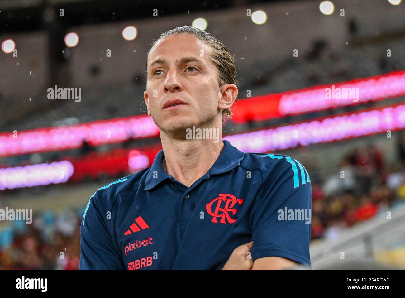 Rio De Janeiro, Brazil. 30th Jan, 2025. Filipe Luis during Flamengo x ...