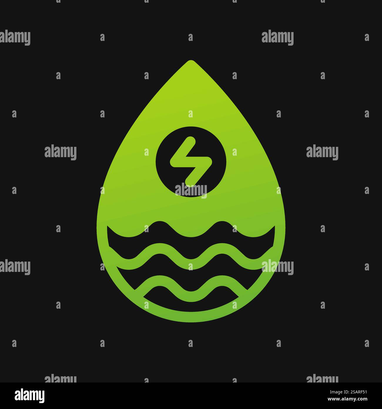 Water energy icon Glyph color, free energy, ecology, renewable and ...