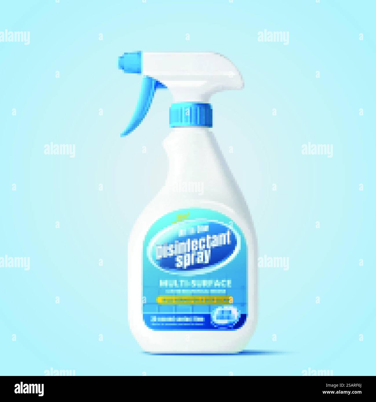 Mock-up of disinfectant spray Stock Vector