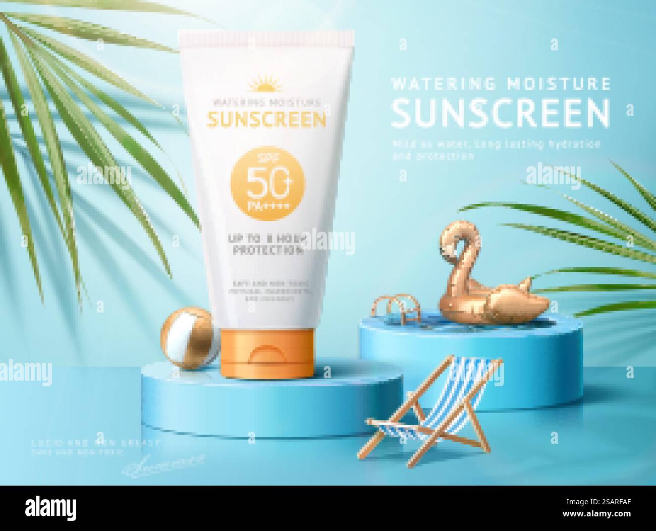 Sunscreen ad template Stock Vector Image & Art - Alamy