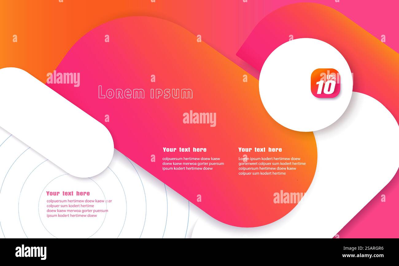 Abstract stylish geometric design colorful banner, Vector illustrator Stock Vector