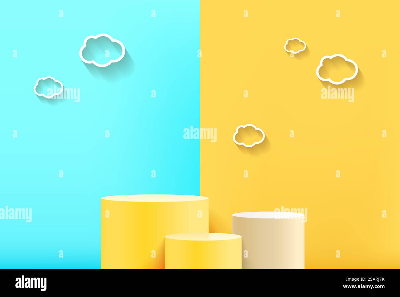 Minimal background mock up with podium for product display. 3d ...
