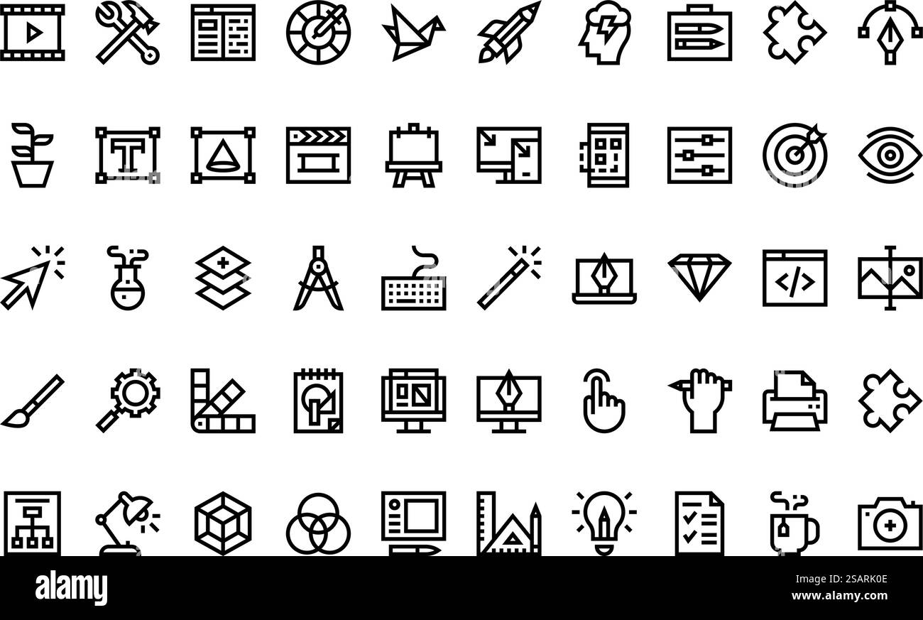 High-Quality Vector Icons Collection with Editable Stroke. Ideal for Professional and Creative Projects. Stock Vector