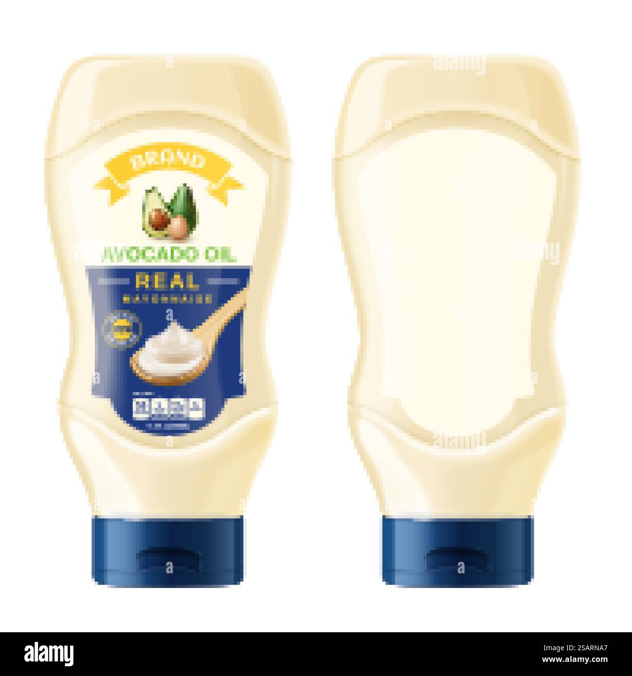 Mayonnaise bottle set Stock Vector
