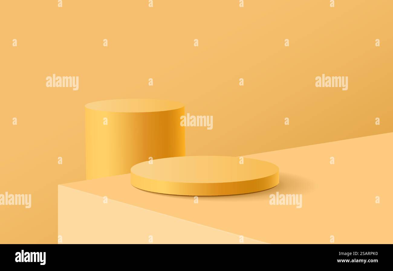 Minimal background mock up with podium for product display. 3d ...
