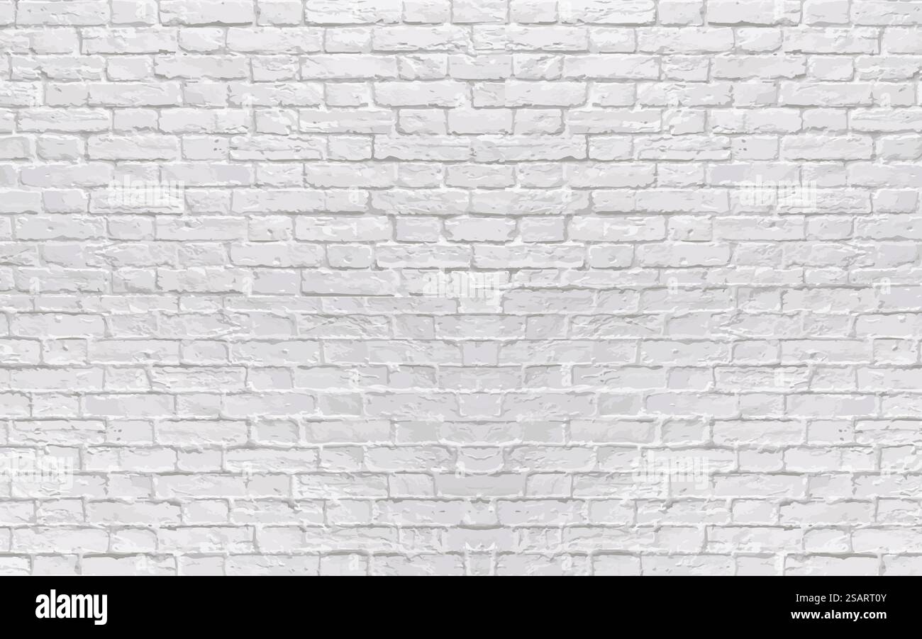 Realistic white brick wall texture. Abstract vector background eps10 ...