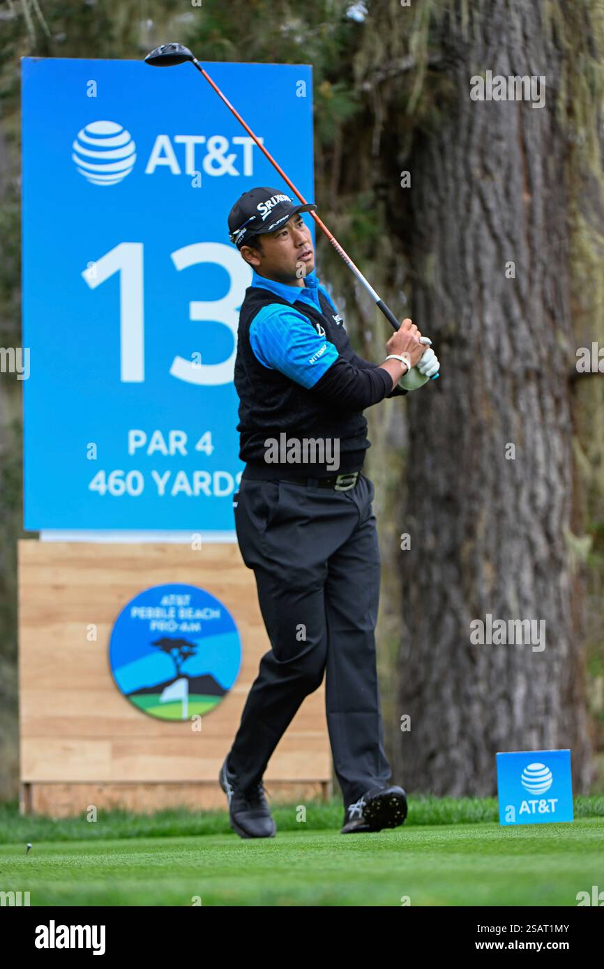 PEBBLE BEACH, CA JANUARY 30 during first round of the AT&T Pebble
