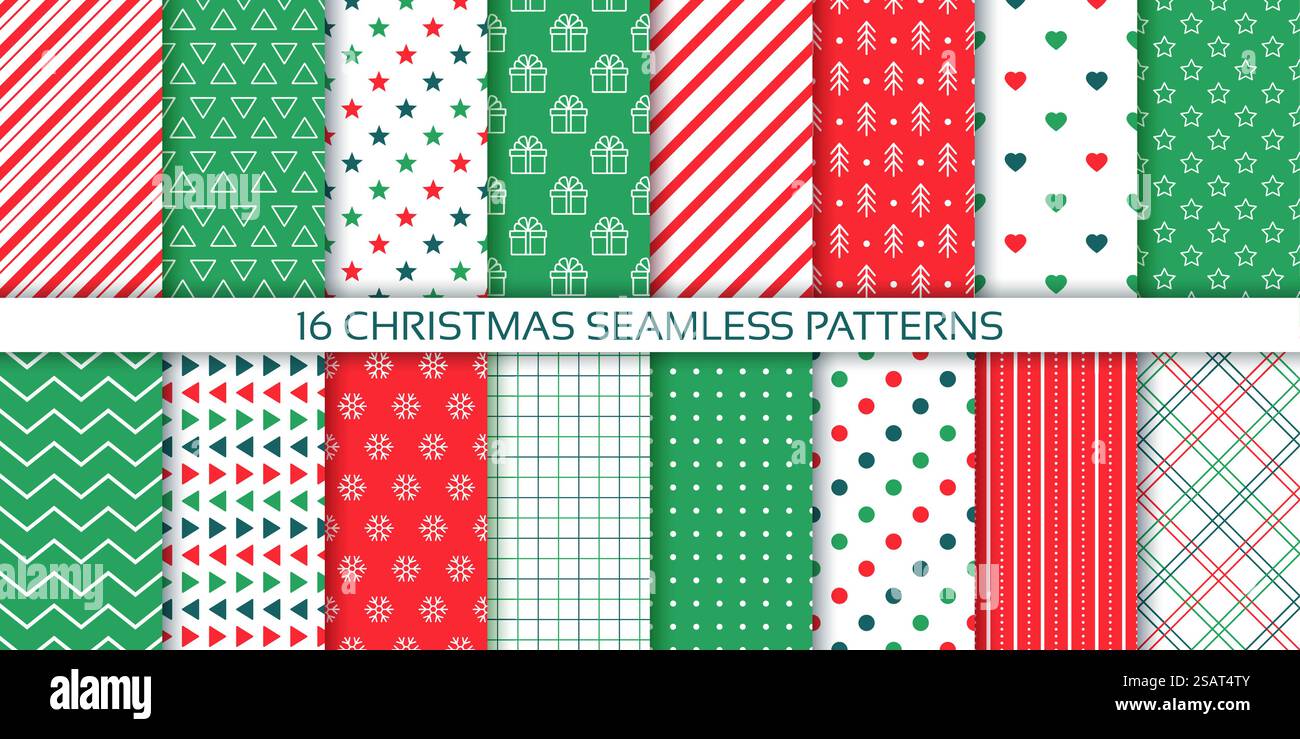 Xmas backgrounds. Christmas seamless pattern. New year packing paper ...