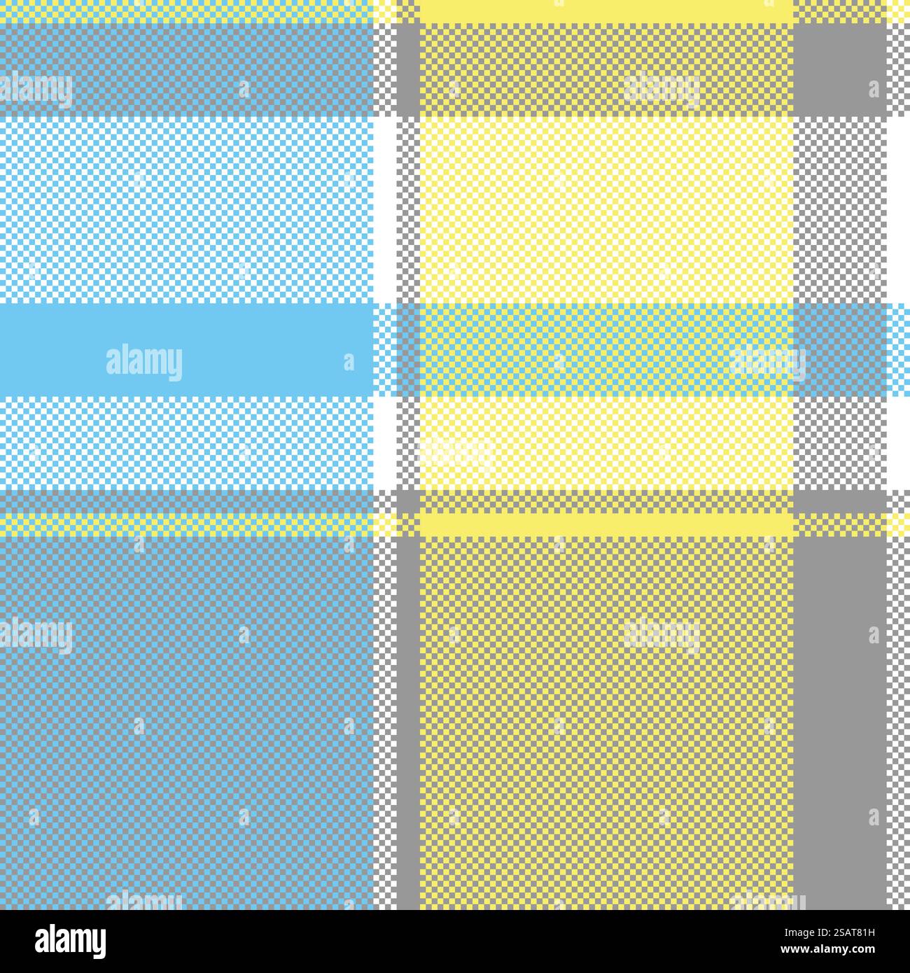 Lite color check plaid pixel seamless pattern. Vector illustration ...