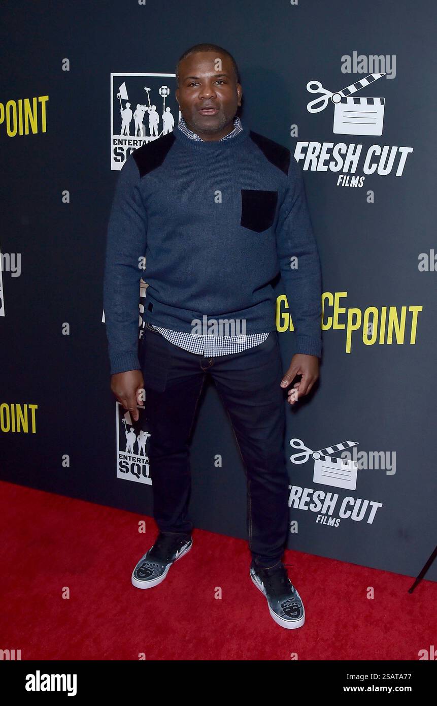 Din Thomas arriving at the “Grace Point” premiere held at Regal Cinemas