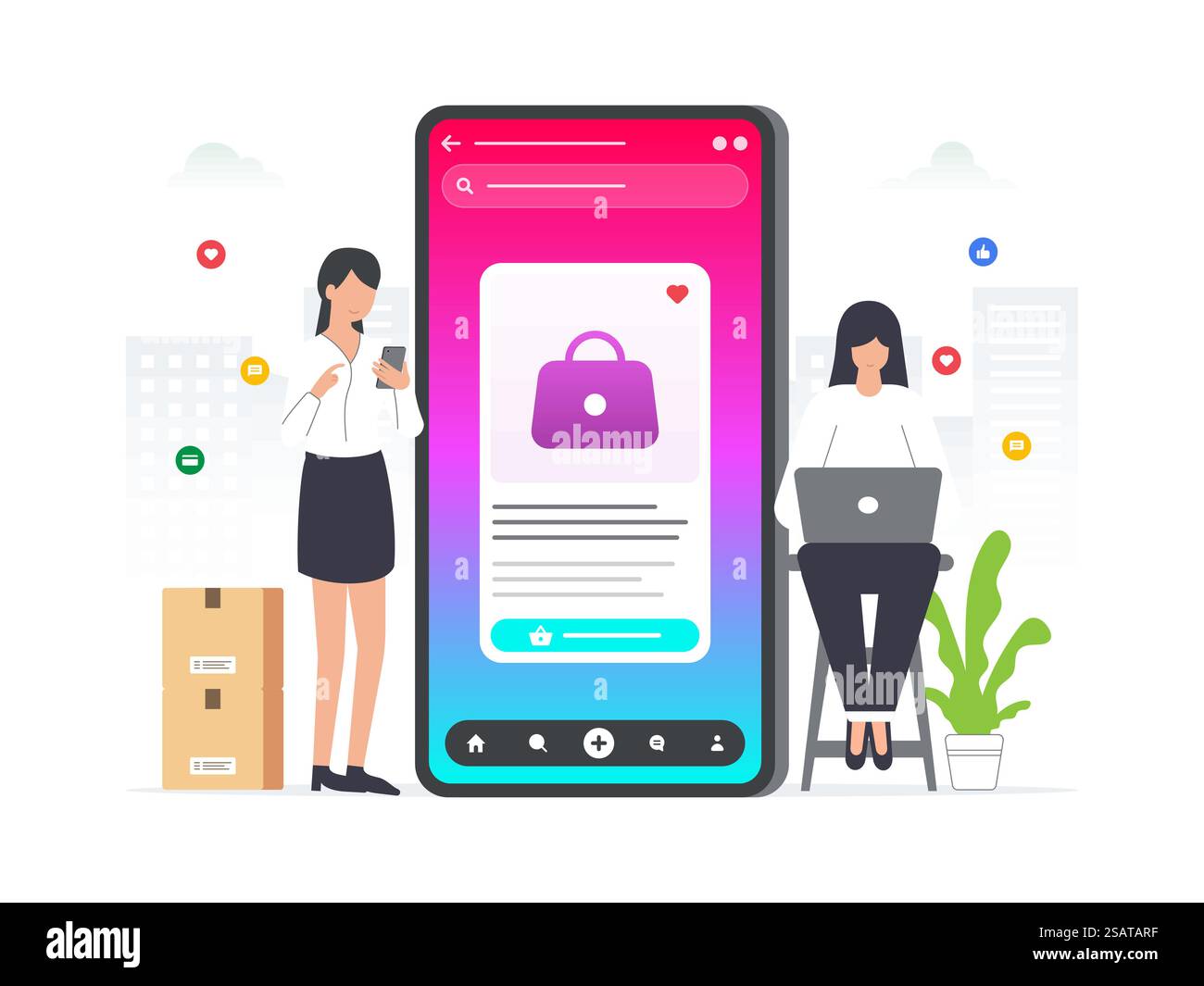 Print media or internet Stock Vector Images Alamy