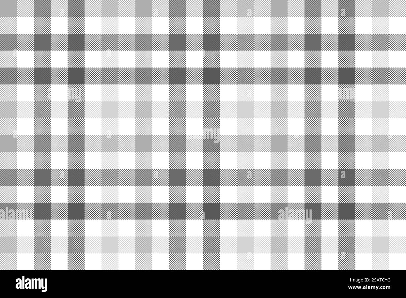 Gray check plaid seamless pattern. Vector illustration.. Gray check ...
