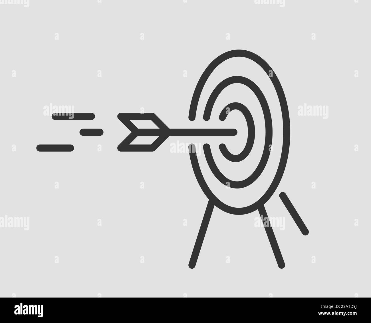 Target icon vector. Darts board with arrow isolated Stock Vector Image ...