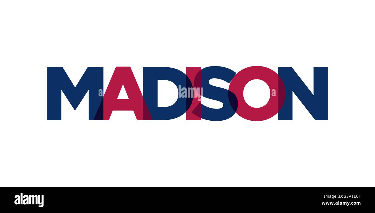 Madison, Wisconsin, USA typography slogan design. America logo with ...