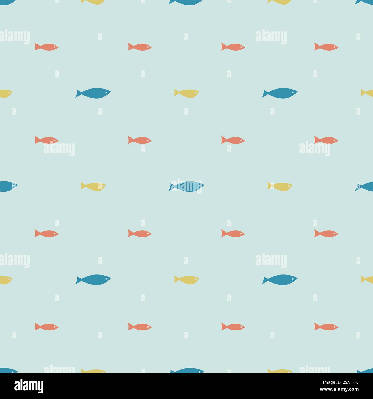 Small Fish Pattern Background Small fishes simple seamless pattern for children. Vector background on ...