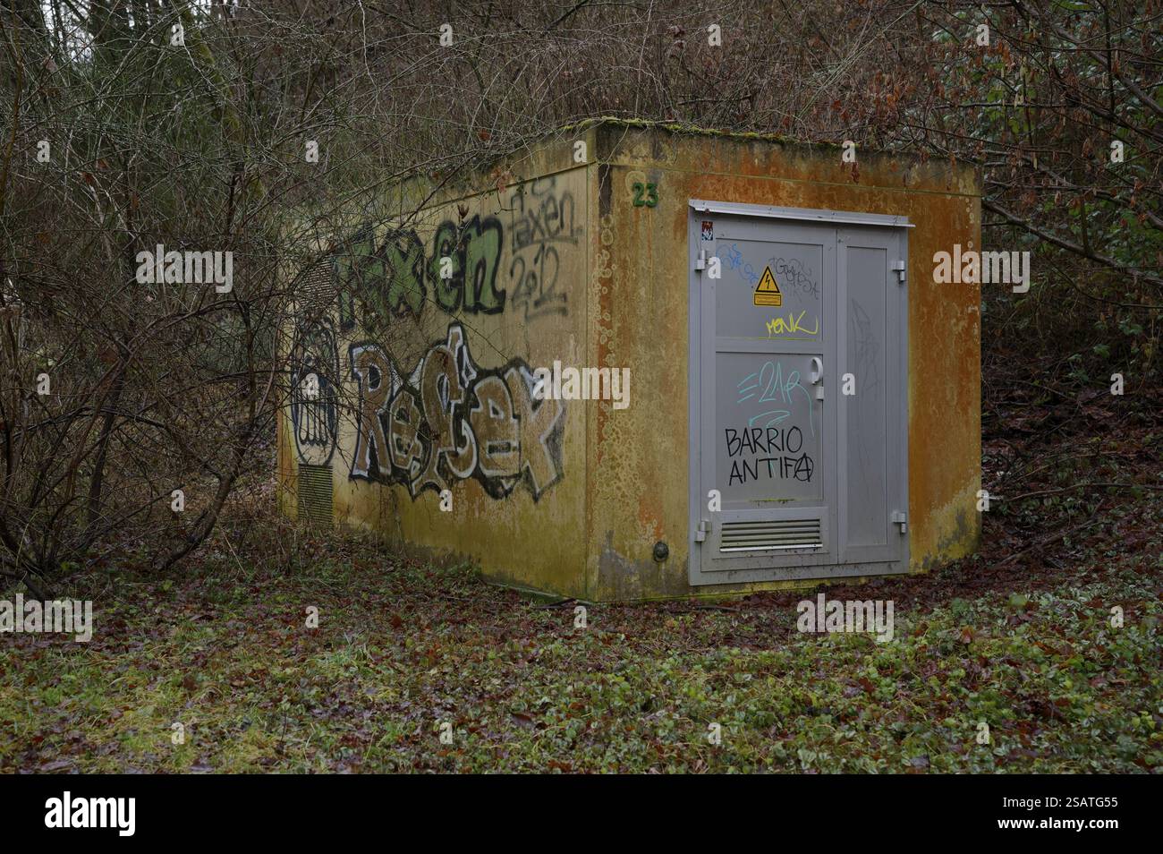 Transformer house, graffiti, damage to property, transformer station ...