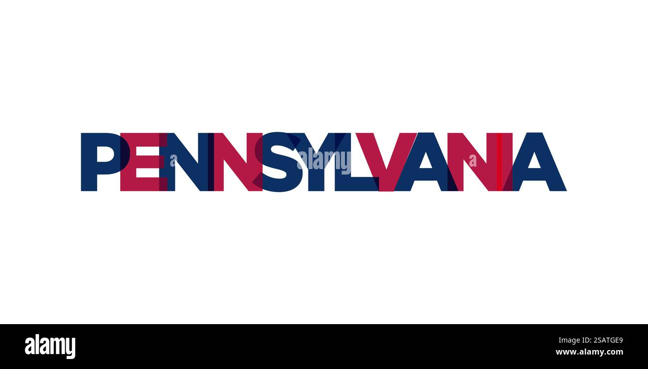 Pennsylvania, USA typography slogan design. America logo with graphic ...