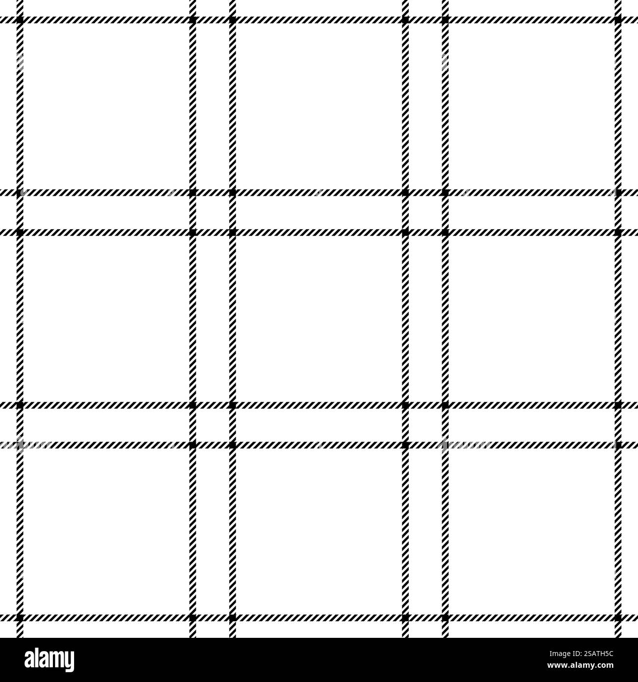 Black white check plaid seamless pattern. Vector illustration.. Black white check plaid seamless pattern Stock Vector