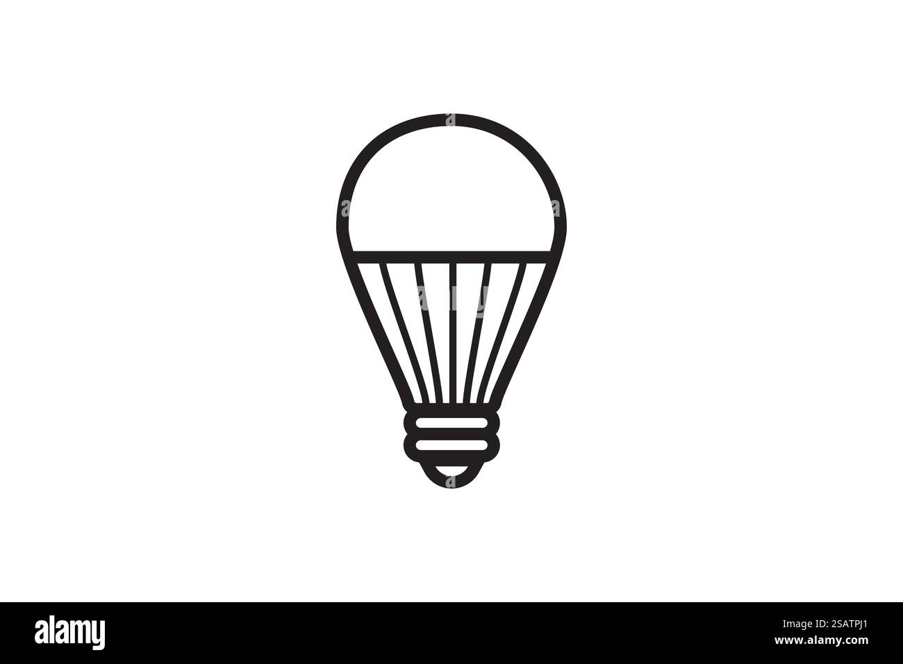 Led lamp icon energy economy technology. Electric bulb power modern ...