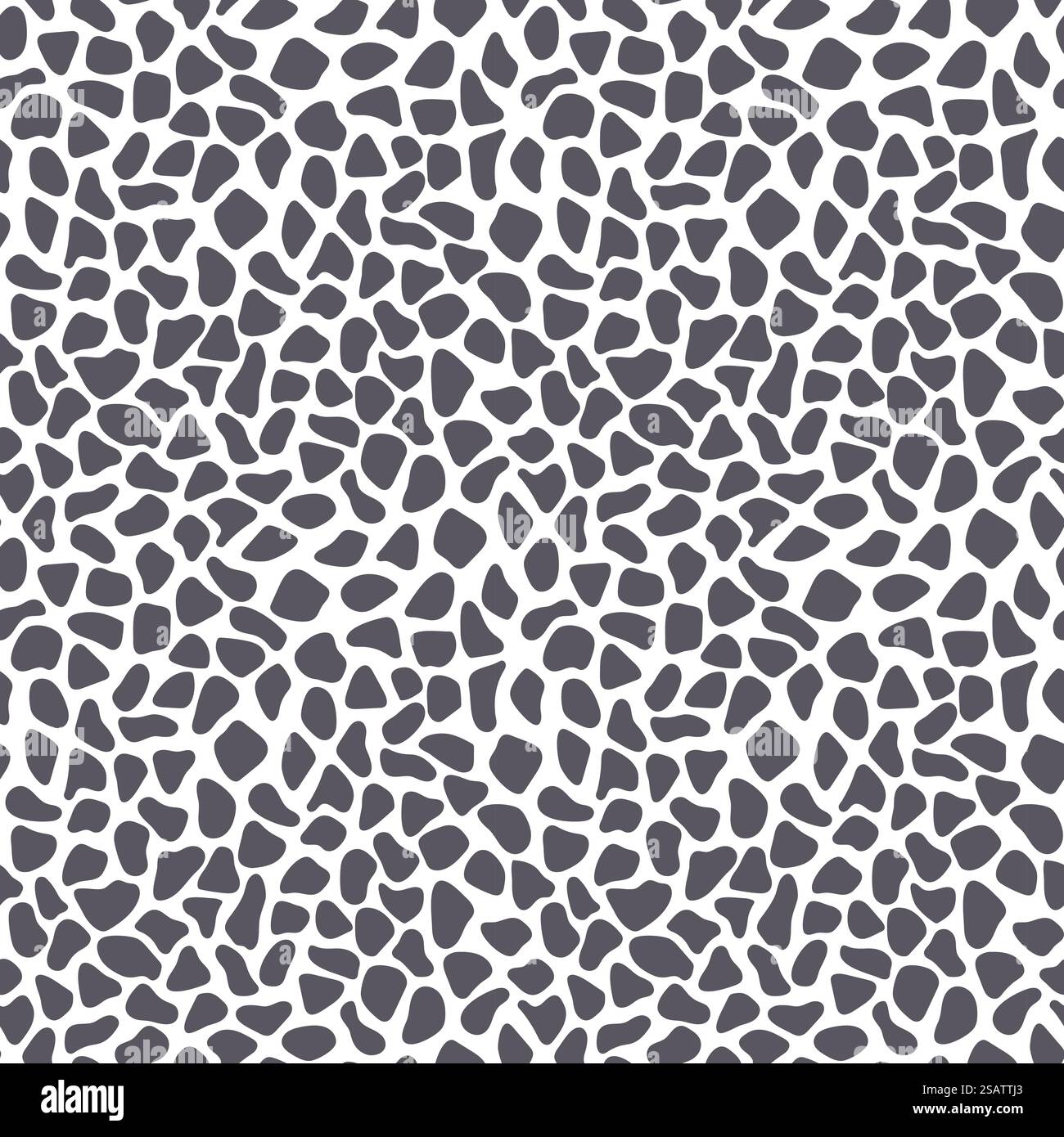 Spotted black and white texture seamless pattern. Vector abstract endless background. Stock Vector