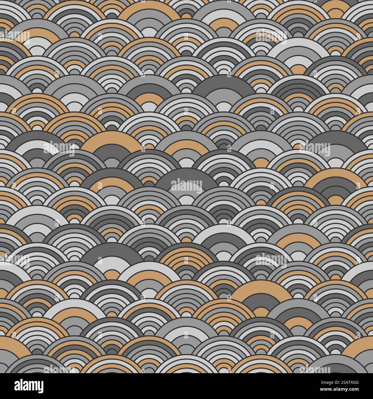 Chinese cloud or river seamless pattern vector. Traditional Asian background witrh abstract design. Stock Vector
