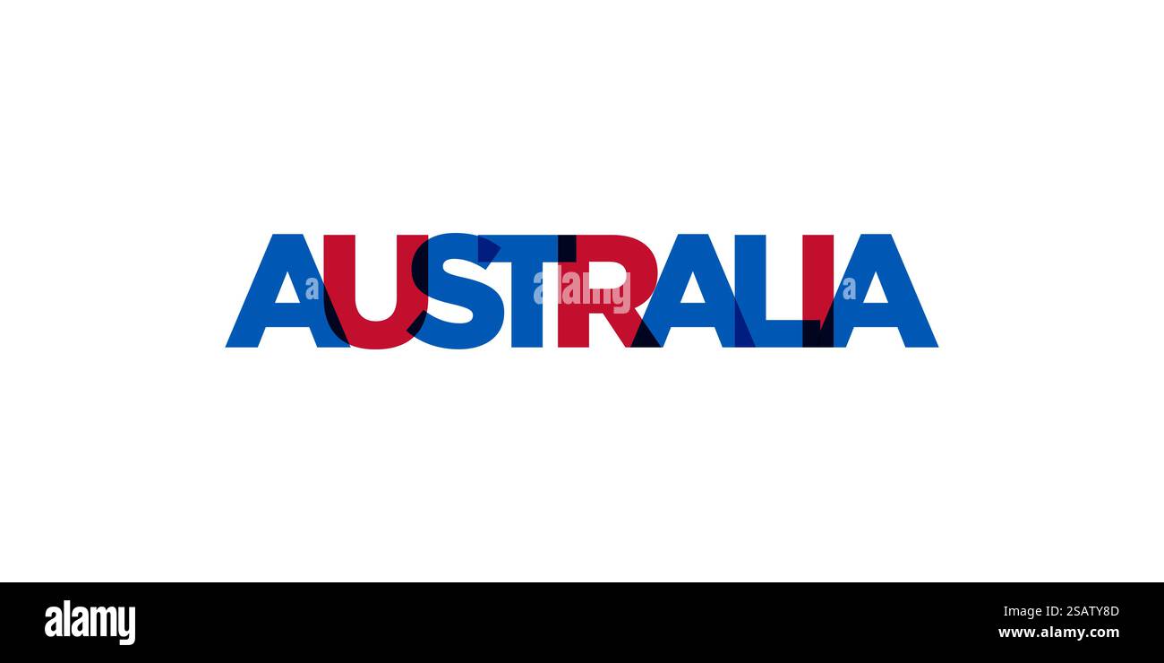 Australia emblem for print and web. Design features geometric style ...