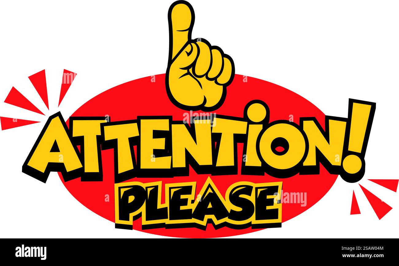 Attention Please Finger Up Gesture Sign Important Notice Vector On Attention Please Finger Up Gesture Sign Important Notice Vector On