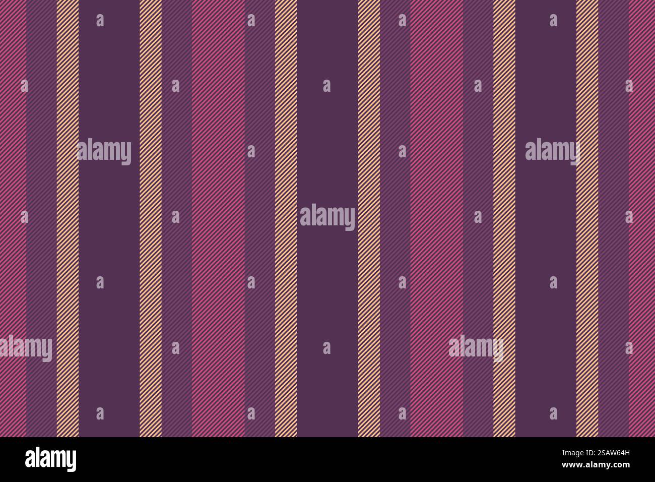 Mockup texture stripe background, christmas ornament seamless vector pattern. Unique fabric textile lines vertical in purple and pink color. Stock Vector