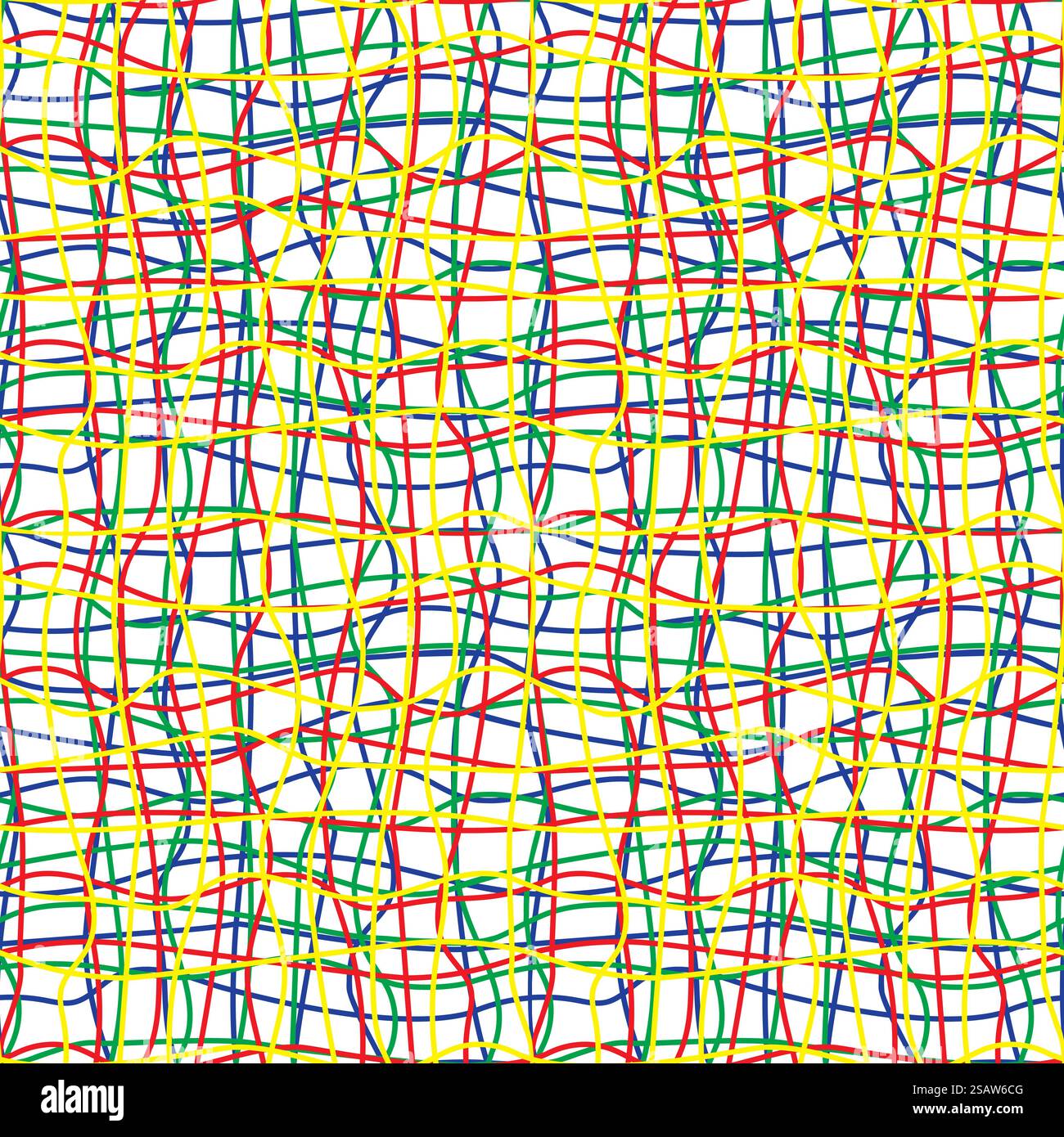 Intricate colored wires seamless pattern. Vector illustration ...