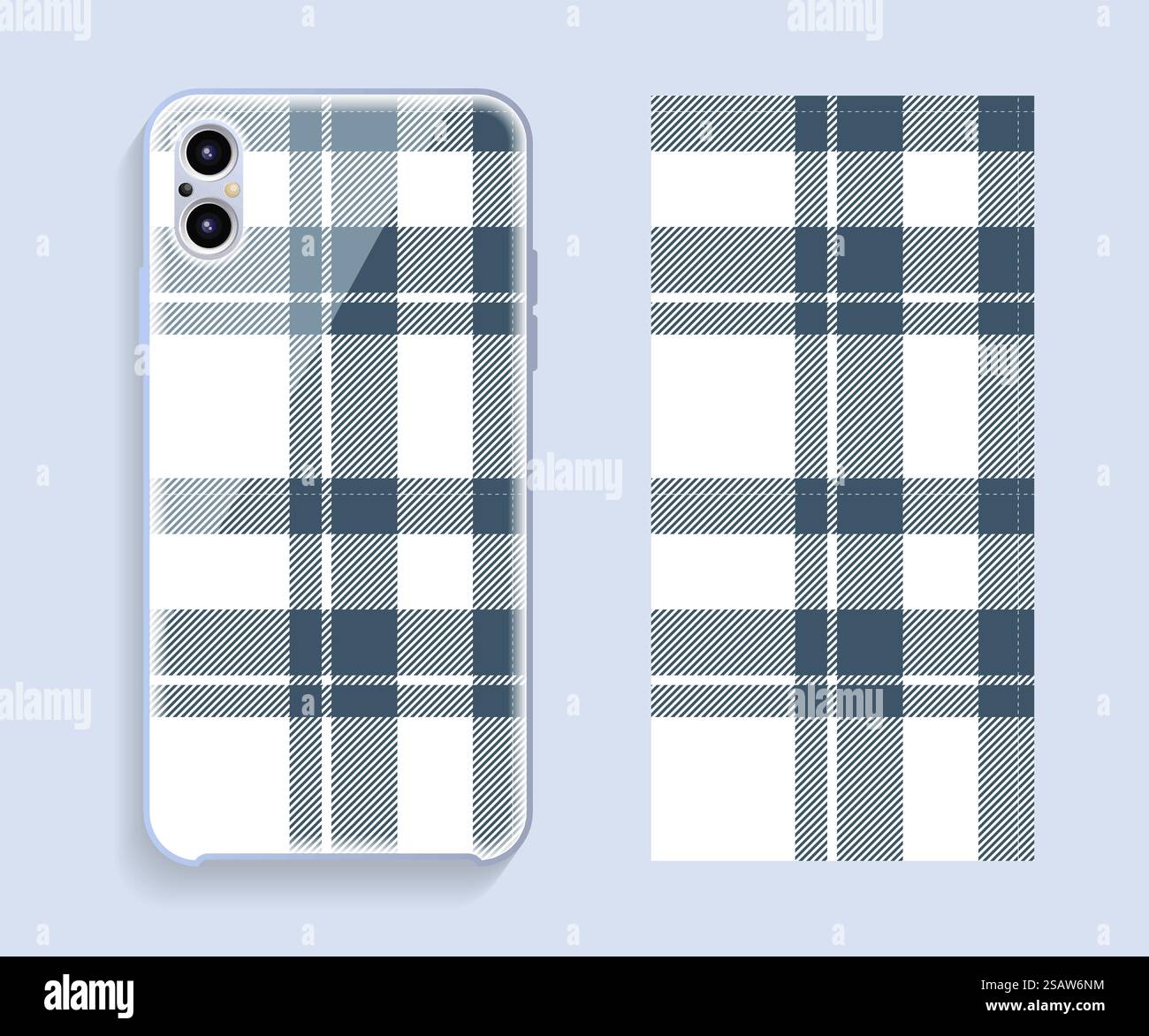 Mobile phone cover design. Template smartphone case vector pattern. Stock Vector