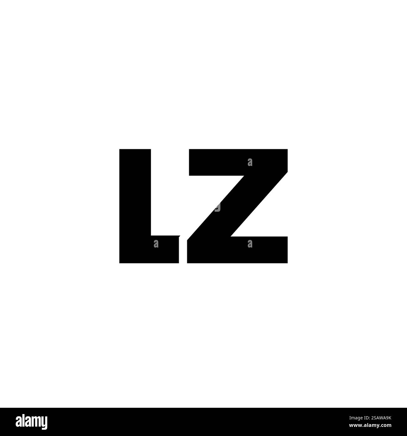 Trendy letter L and Z, LZ logo design template. Minimal monogram initial based logotype for company identity. Stock Vector