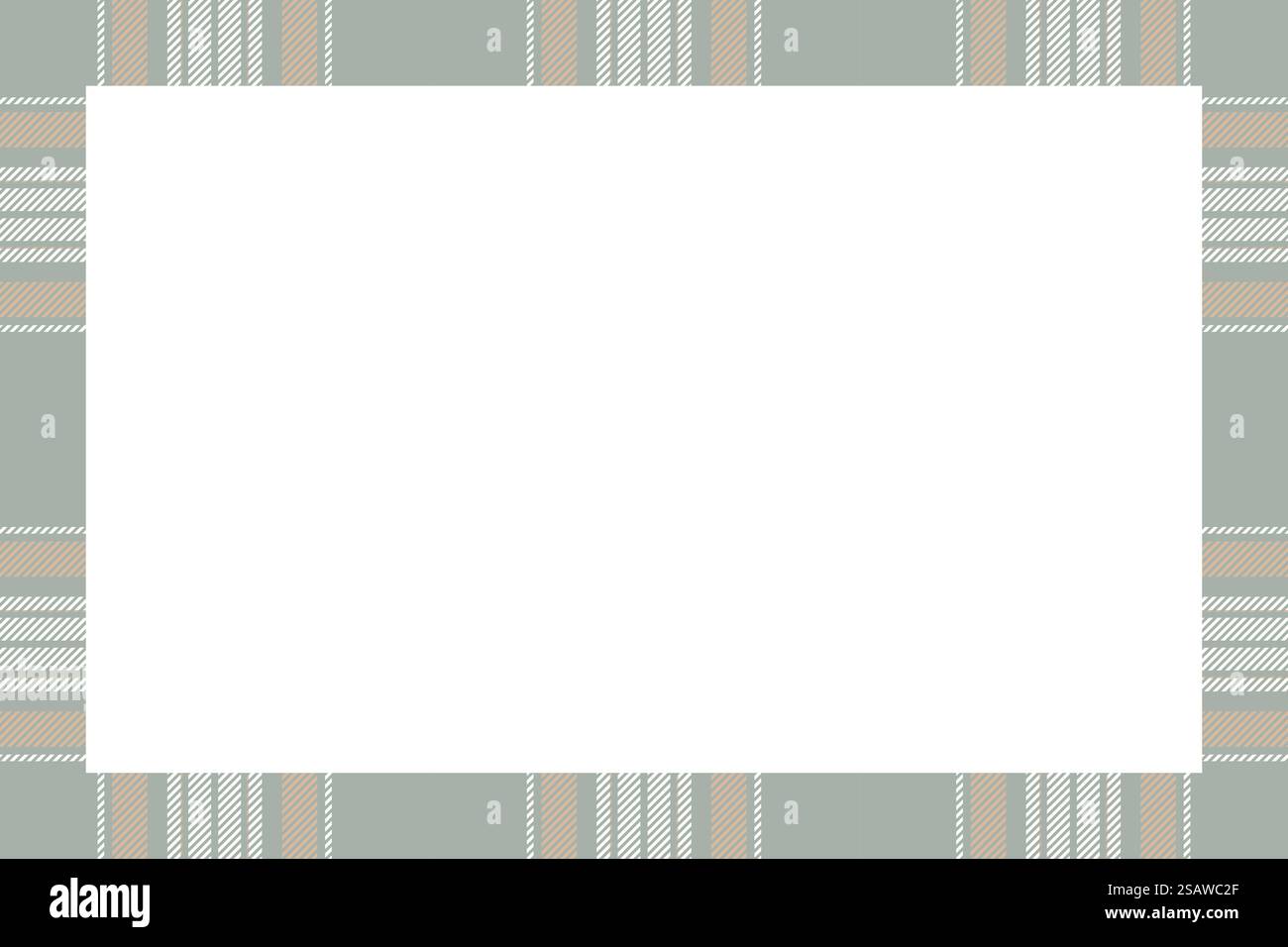 Vintage frame vector. Scottish border pattern retro style. Tartan plaid ...