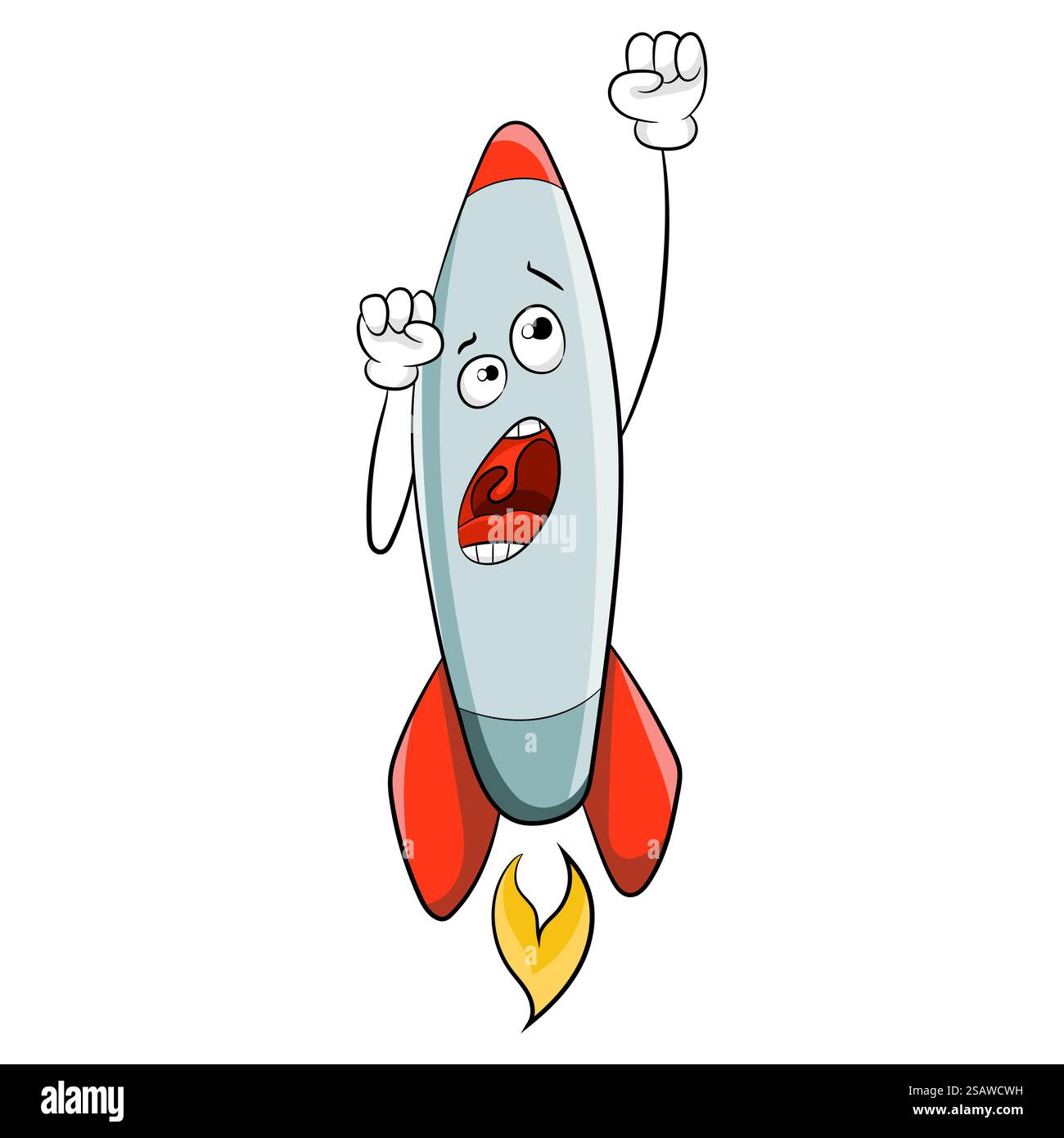 Rocket start up concept business startup success. Vector illustration ...