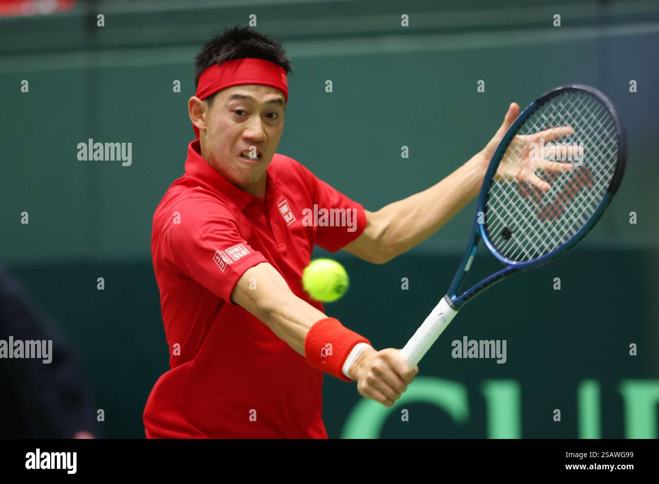 Kei Nishikori (JPN), JANUARY 31, 2025 Tennis 2025 Davis Cup Final