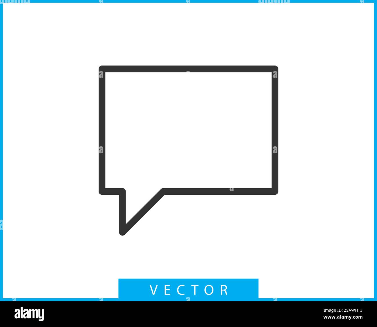 Talk bubble speech icon. Blank empty bubbles vector design elements. Chat on line symbol template. Dialogue balloon sticker silhouette. Stock Vector