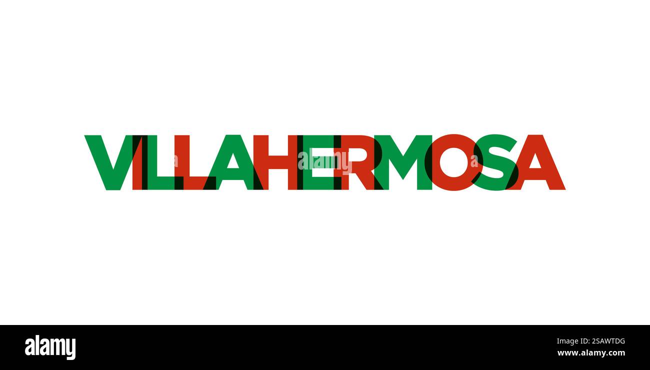 Villahermosa in the Mexico emblem for print and web. Design features ...