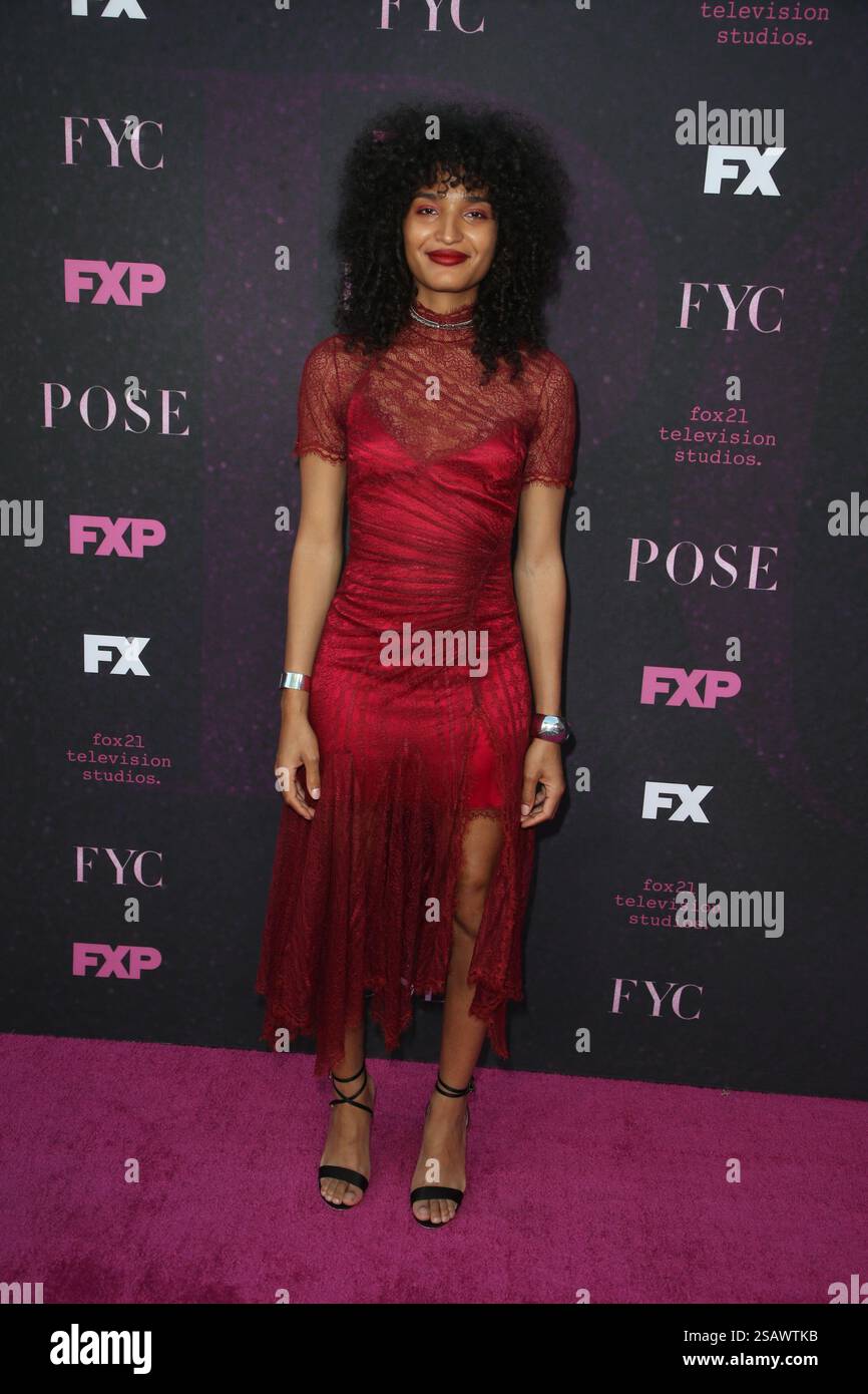 Indya Moore at the 'Pose' TV show screening, Arrivals, Pacific Design ...