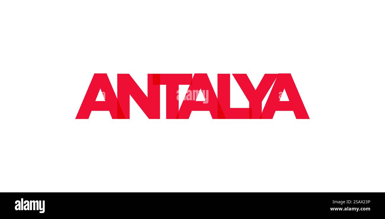 Antalya in the Turkey emblem for print and web. Design features ...