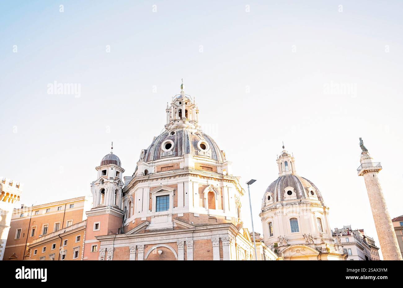 A grand baroque church dome in Rome with intricate details Stock Photo ...
