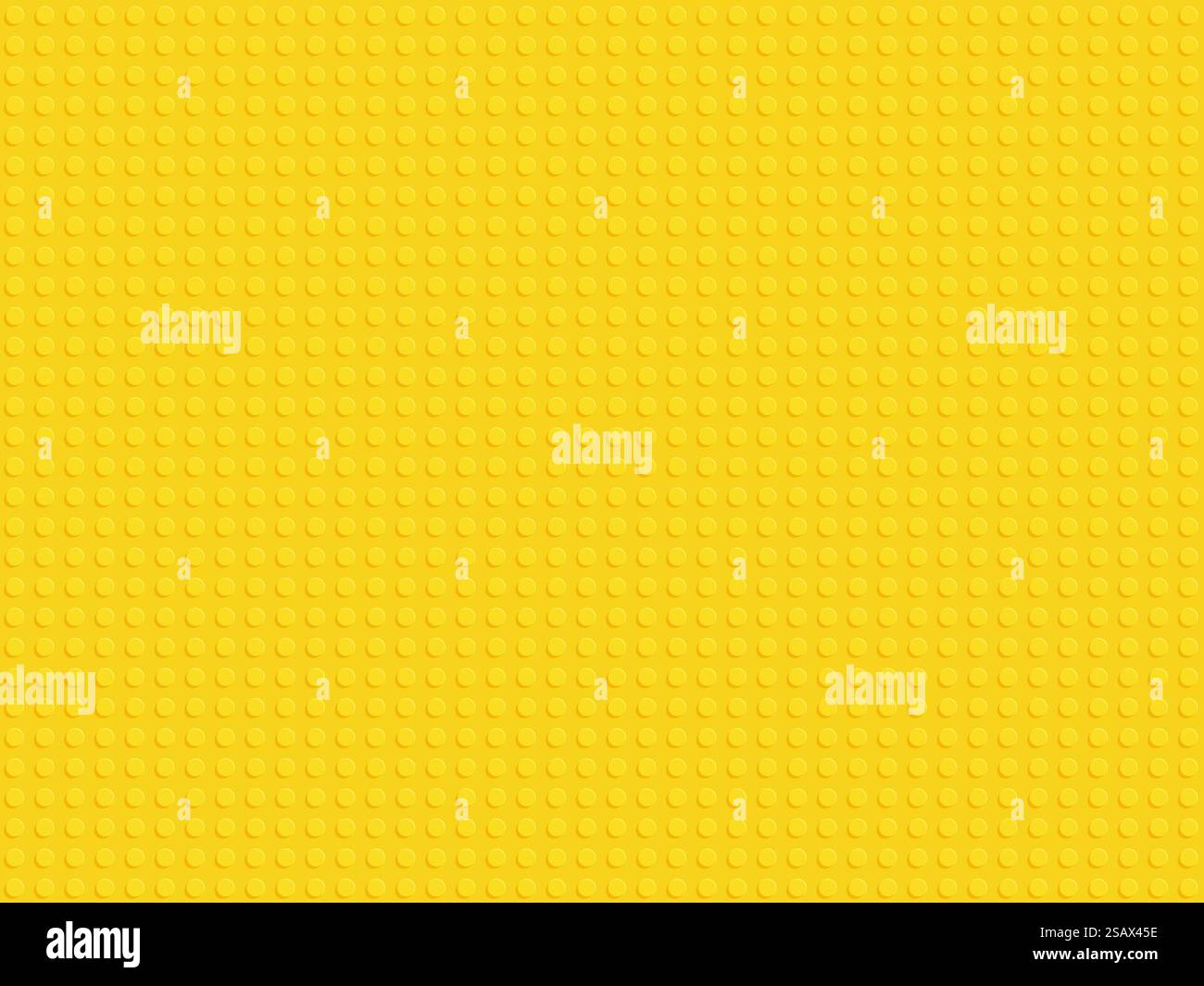 Yellow plastic constructor blocks plate seamless pattern flat design vector. Yellow plastic constructor blocks plate seamless pattern flat design Stock Vector
