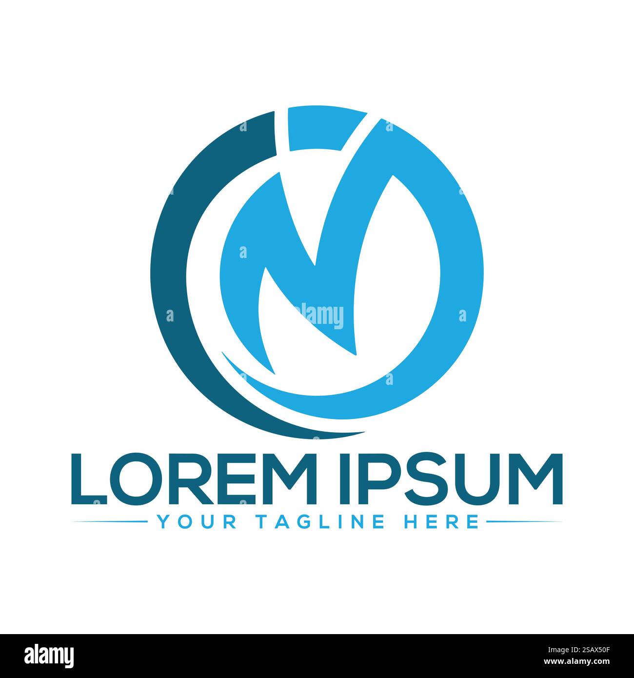 IN Letter Logo Design Stock Vector