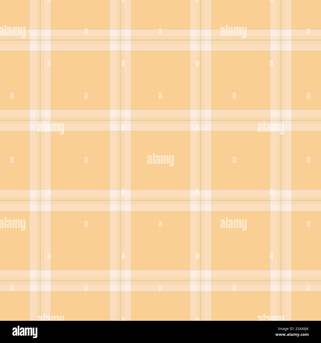 Bedding check plaid fabric, design pattern background textile. Unique vector tartan texture seamless in light and amber color. Stock Vector