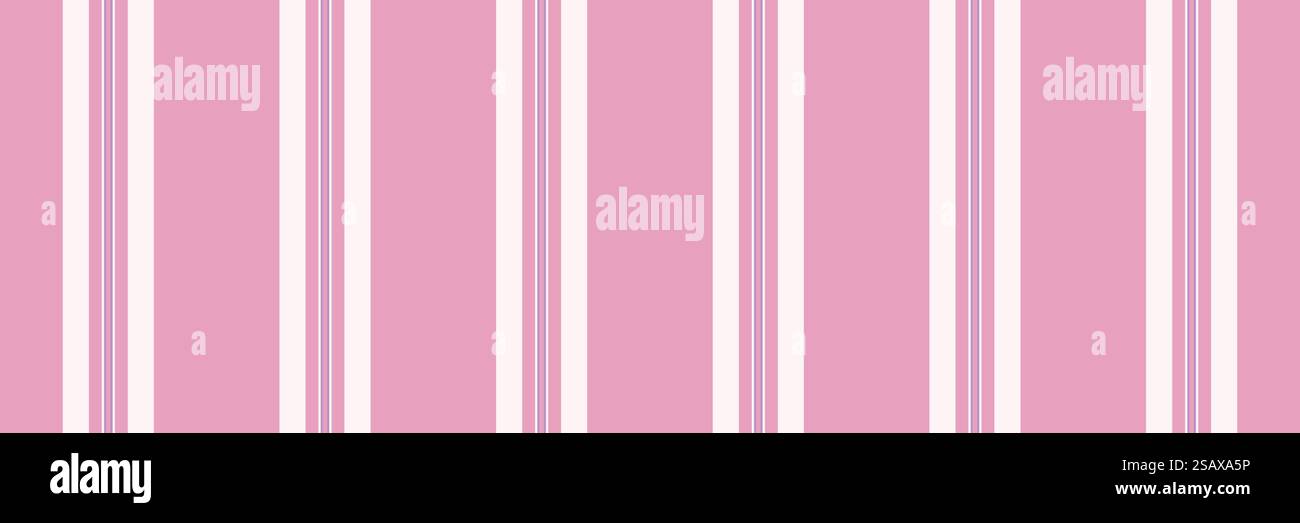 Proud pattern vector texture, elegant vertical stripe textile. Best fabric background seamless lines in pink and lavender blush color. Stock Vector