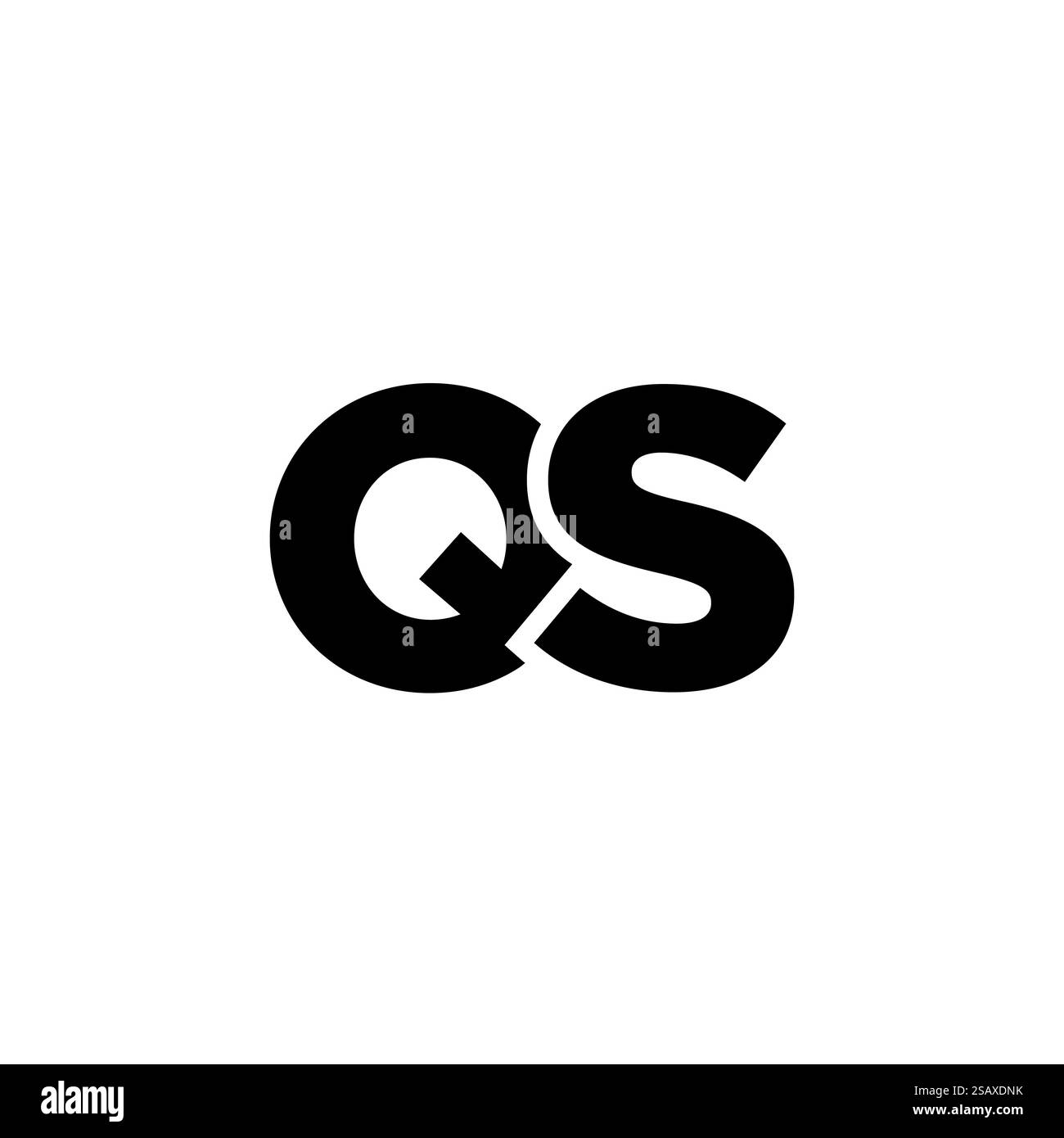 Trendy letter Q and S, QS logo design template. Minimal monogram initial based logotype for company identity. Stock Vector
