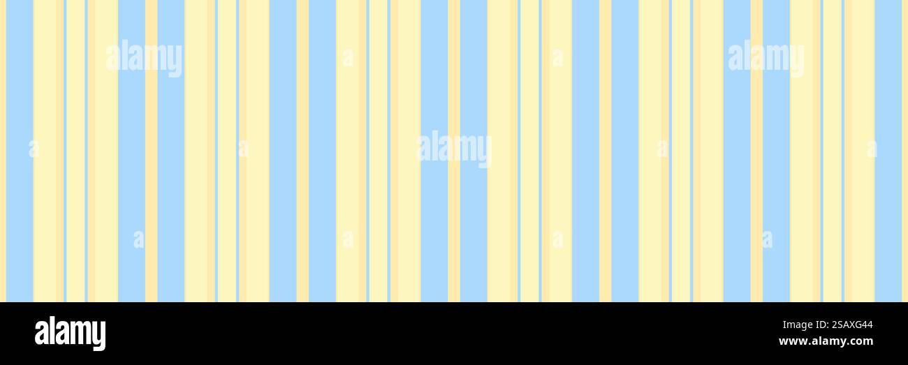 King fabric background vertical, detailed vector textile pattern. Age lines texture seamless stripe in yellow and cyan color. Stock Vector