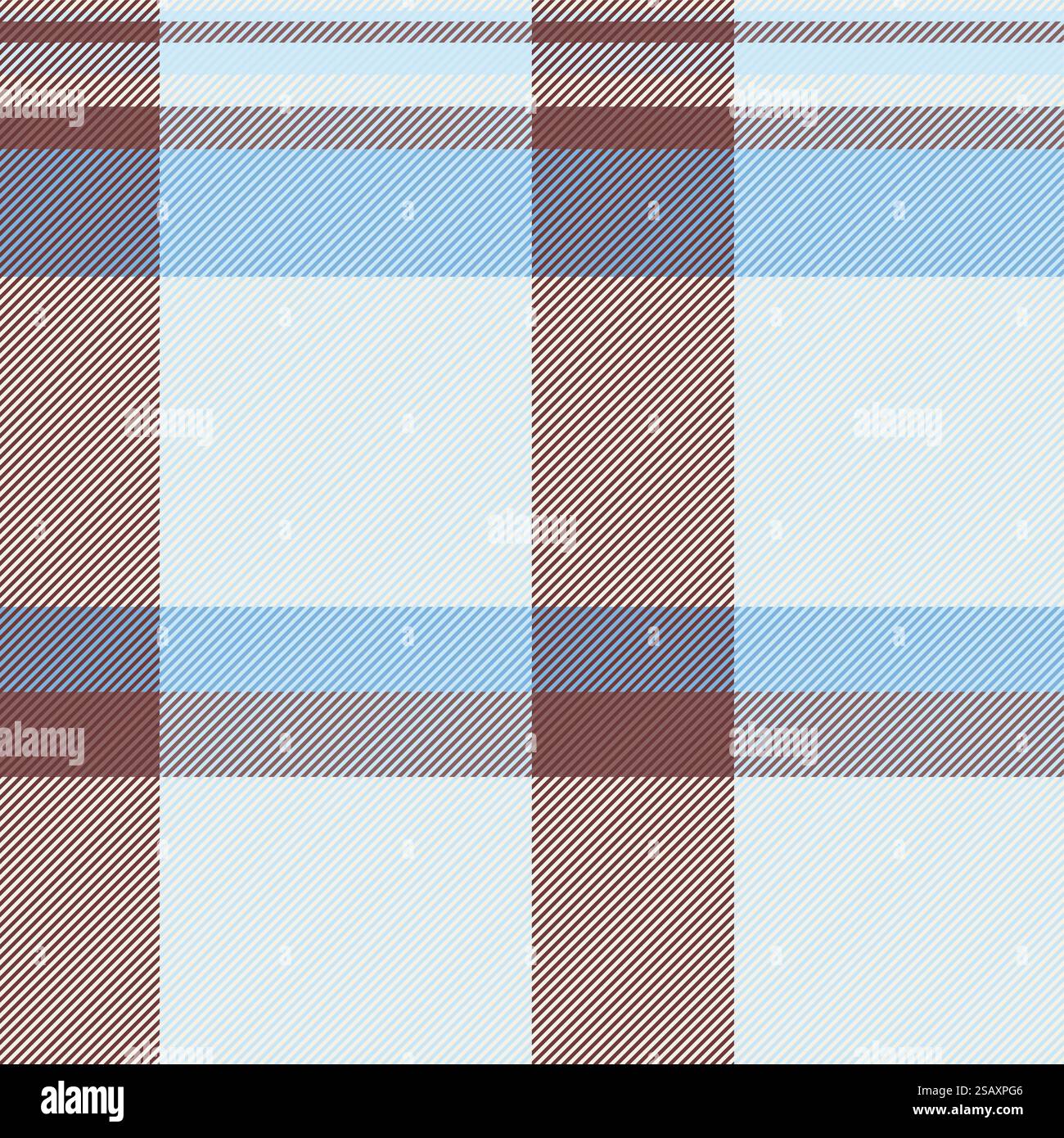 Fashioned seamless vector background, unique check tartan texture. Mix plaid fabric textile pattern in light and linen colors.. Seamless vector background of check tartan texture with a plaid fabric textile pattern. Stock Vector