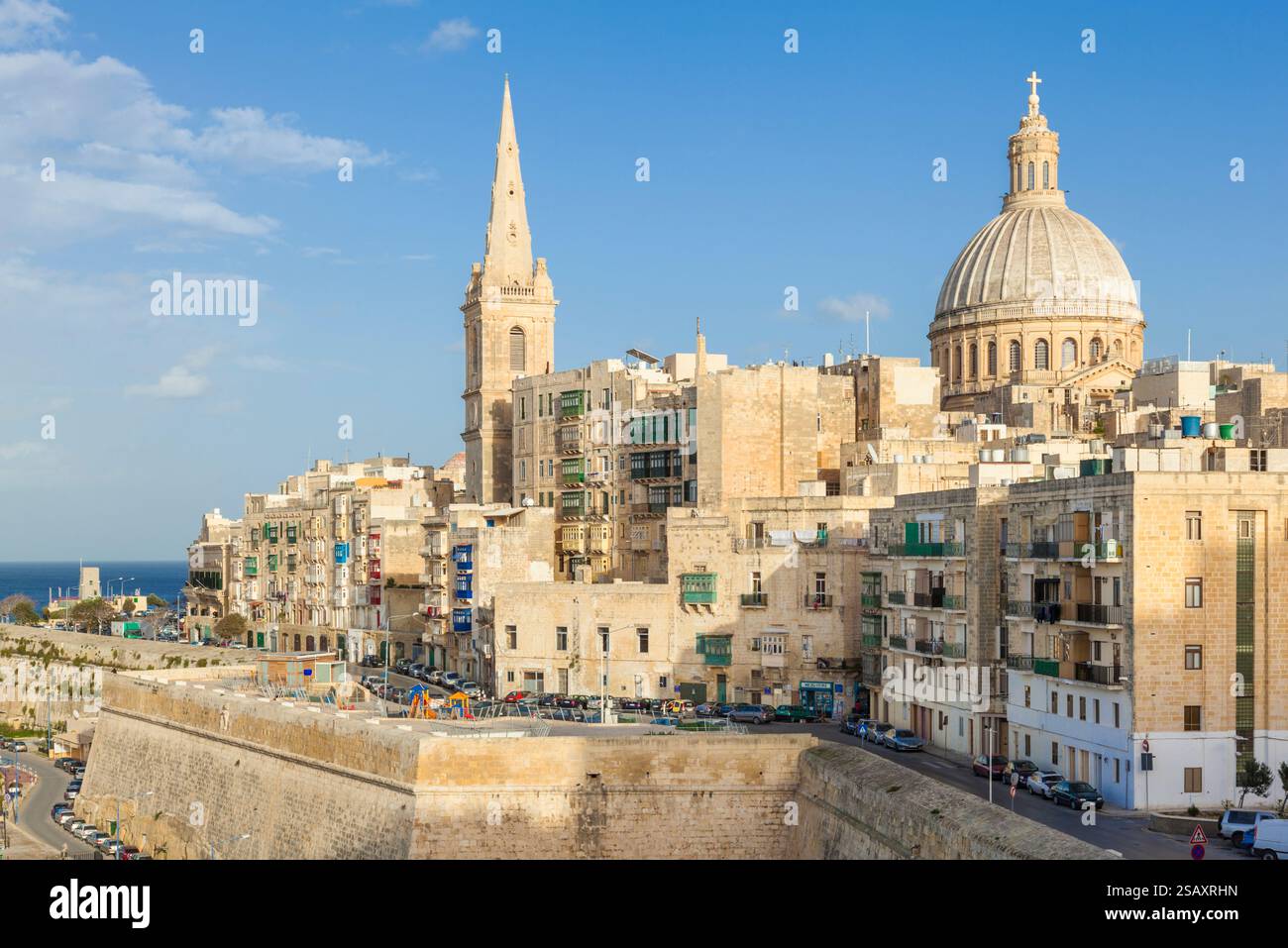 Valletta Skyline With The Dome Of The Carmelite Church And St Pauls valletta-skyline-with-the-dome-of-the-carmelite-church-and-st-pauls
